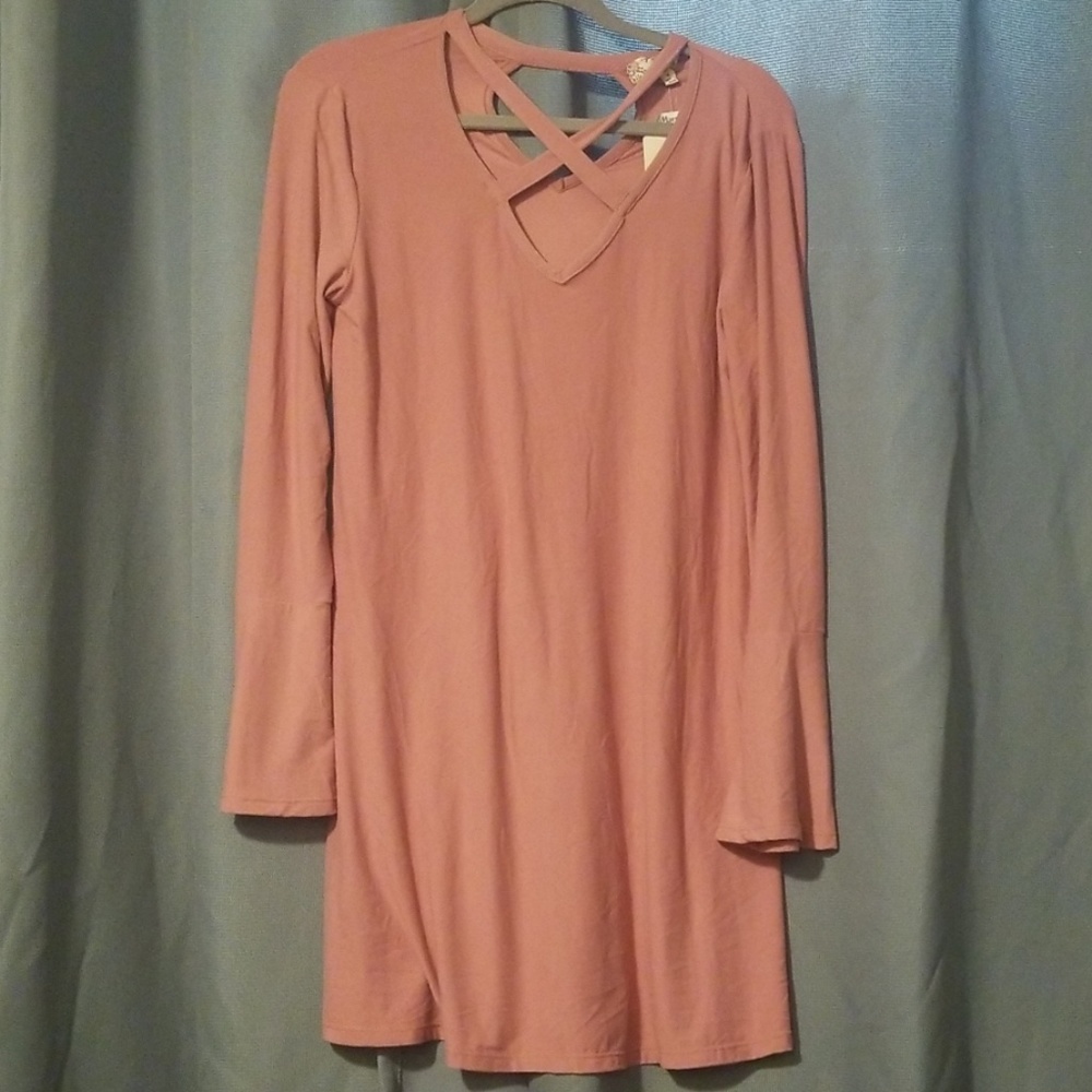 Pink Rose Midi Dress